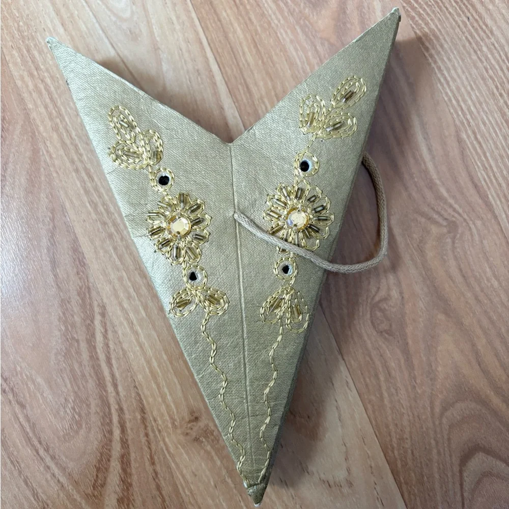 Paper Gold Star Lantern Hanging Decoration
